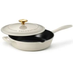 Bestow 10 Inch Enameled Cast-Iron Covered Skillet