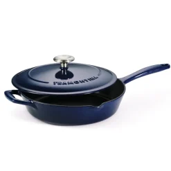 Bestow 10 Inch Enameled Cast-Iron Covered Skillet