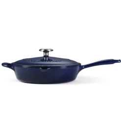 Bestow 10 Inch Enameled Cast-Iron Covered Skillet