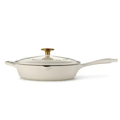 Bestow 10 Inch Enameled Cast-Iron Covered Skillet