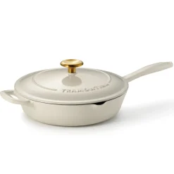 Bestow 10 Inch Enameled Cast-Iron Covered Skillet