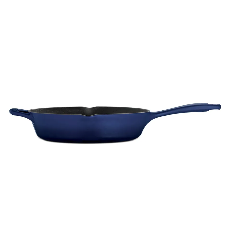 Bestow 10 Inch Enameled Cast-Iron Skillet - Gradated Cobalt