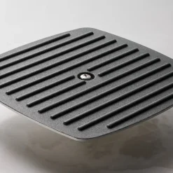 Bestow 11 Inch Enameled Cast-Iron Grill Pan with Press