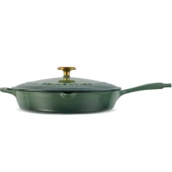 Bestow 12 Inch Enameled Cast Iron Skillet with Lid