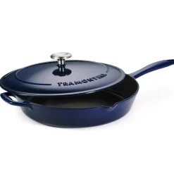 Bestow 12 Inch Enameled Cast Iron Skillet with Lid