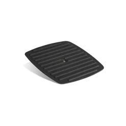 Bestow 11 in Enameled Cast-Iron Grill Pan with Press - Gradated Red