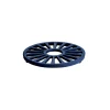 Bestow 7 in Enameled Cast-Iron Round Trivet - Gradated Cobalt