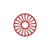 Bestow 7 in Enameled Cast-Iron Round Trivet - Gradated Red