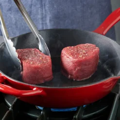 Bestow 10 in Enameled Cast-Iron Skillet - Gradated Red