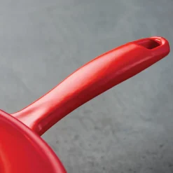 Bestow 2.5 Qt Enameled Cast-Iron Covered Sauce Pan - Gradated Red