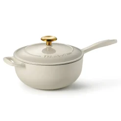 Bestow 3 Quart Enameled Cast-Iron Covered Saucier