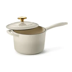 Bestow 2.5 Quart Enameled Cast-Iron Covered Sauce Pan