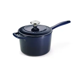 Bestow 2.5 Quart Enameled Cast-Iron Covered Sauce Pan