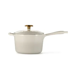 Bestow 2.5 Quart Enameled Cast-Iron Covered Sauce Pan