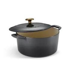 Bestow 5.5 Quart Enameled Cast Iron Covered Round Dutch Oven