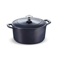 Bestow 5.5 Quart Enameled Cast Iron Covered Round Dutch Oven