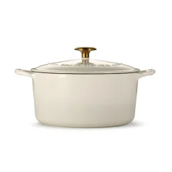 Bestow 5.5 Quart Enameled Cast Iron Covered Round Dutch Oven