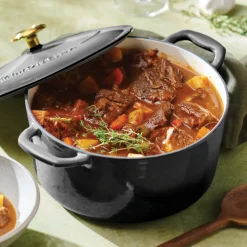 Bestow 5.5 Quart Enameled Cast Iron Covered Round Dutch Oven