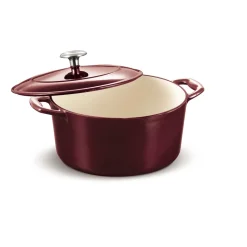 Bestow 5.5 Quart Enameled Cast Iron Covered Round Dutch Oven