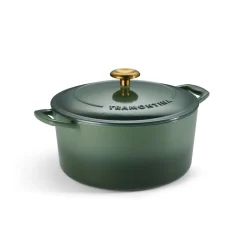 Bestow 5.5 Quart Enameled Cast Iron Covered Round Dutch Oven