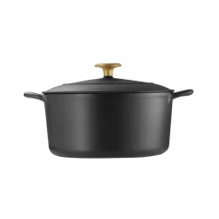 Bestow 5.5 Quart Enameled Cast Iron Covered Round Dutch Oven