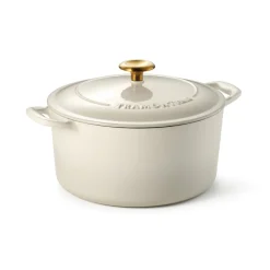 Bestow 5.5 Quart Enameled Cast Iron Covered Round Dutch Oven