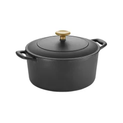 Bestow 5.5 Quart Enameled Cast Iron Covered Round Dutch Oven