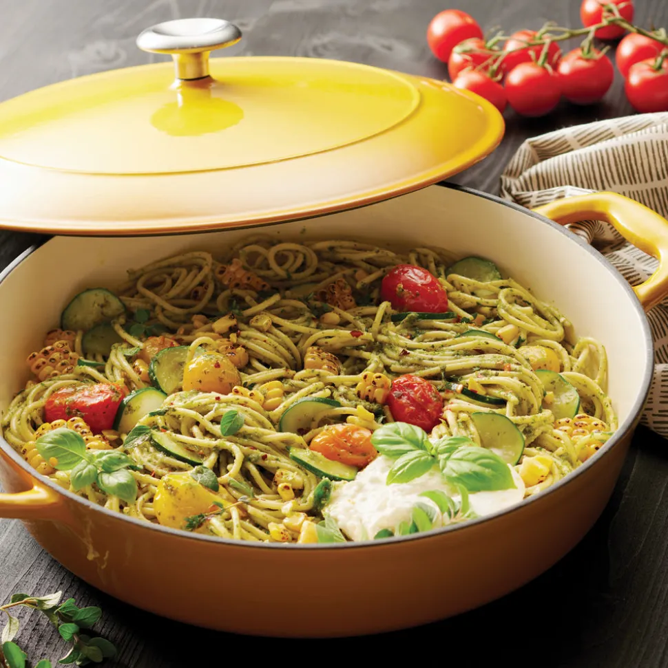 Bestow 4 Quart Enameled Cast-Iron Covered Braiser