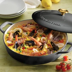 Bestow 4 Quart Enameled Cast-Iron Covered Braiser