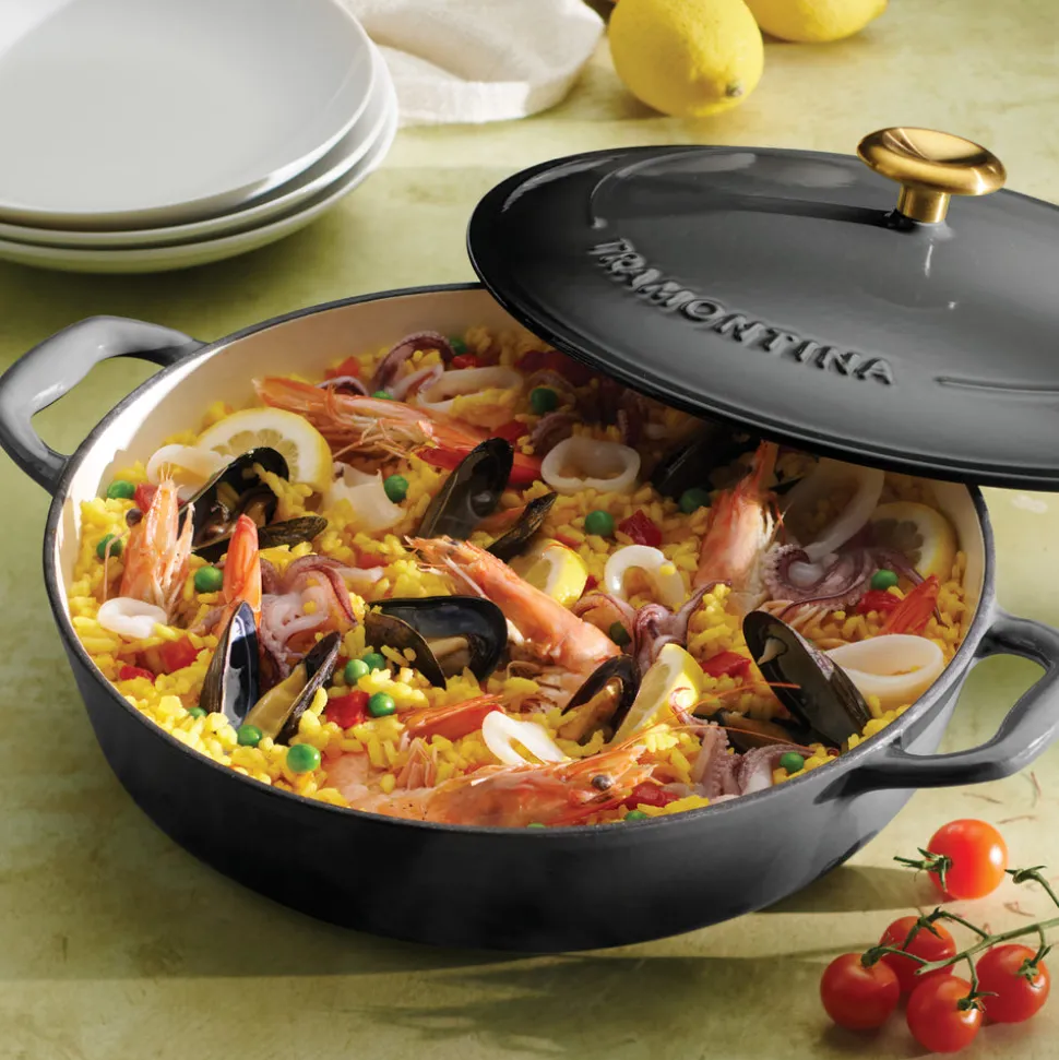Bestow 4 Quart Enameled Cast-Iron Covered Braiser