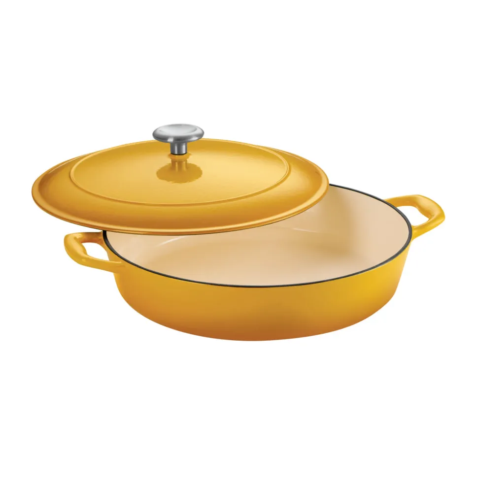 Bestow 4 Quart Enameled Cast-Iron Covered Braiser