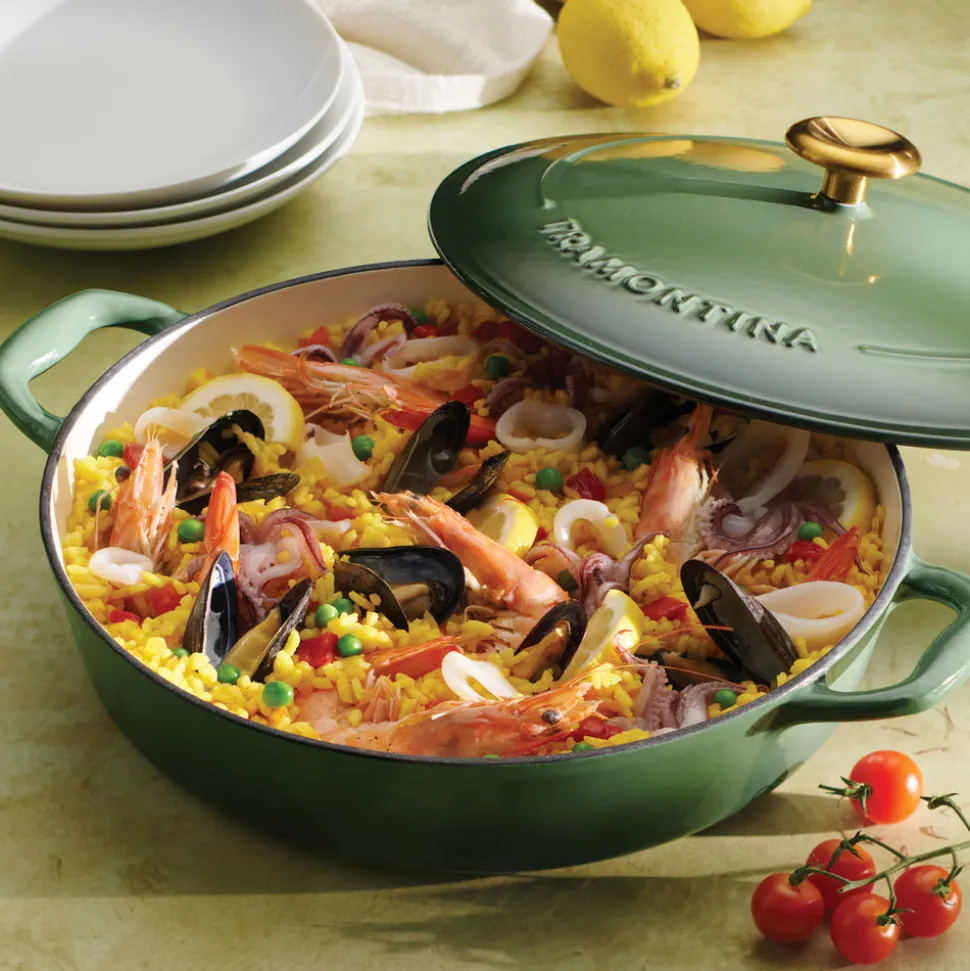 Bestow 4 Quart Enameled Cast-Iron Covered Braiser