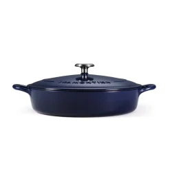 Bestow 4 Quart Enameled Cast-Iron Covered Braiser