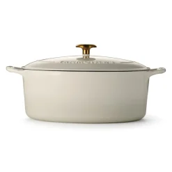 Bestow 7 Quart Enameled Cast-Iron Oval Dutch Oven