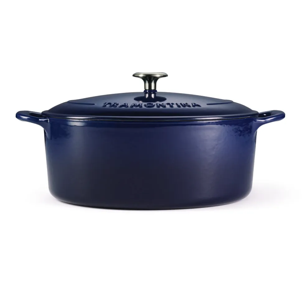 Bestow 7 Quart Enameled Cast-Iron Oval Dutch Oven