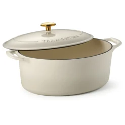 Bestow 7 Quart Enameled Cast-Iron Oval Dutch Oven