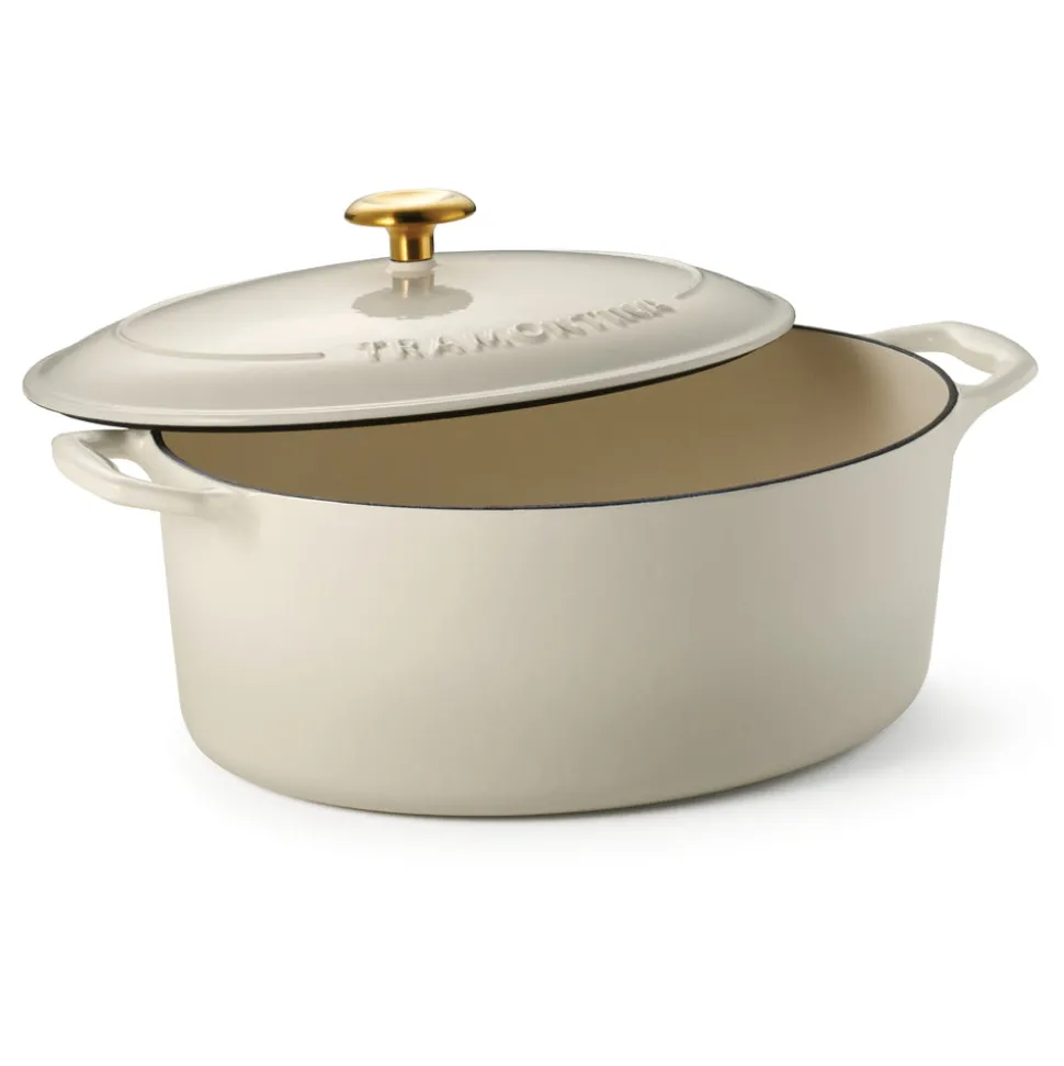 Bestow 7 Quart Enameled Cast-Iron Oval Dutch Oven