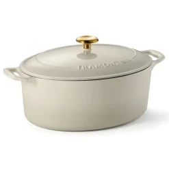 Bestow 7 Quart Enameled Cast-Iron Oval Dutch Oven