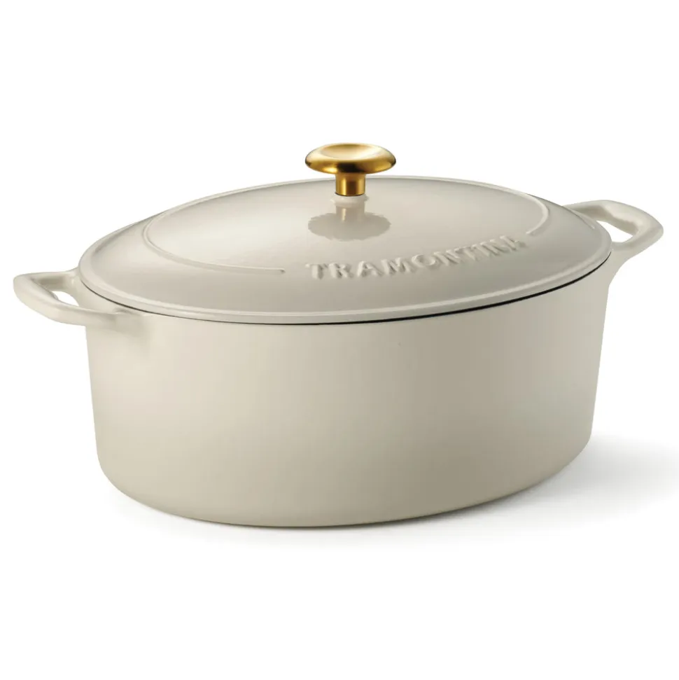 Bestow 7 Quart Enameled Cast-Iron Oval Dutch Oven