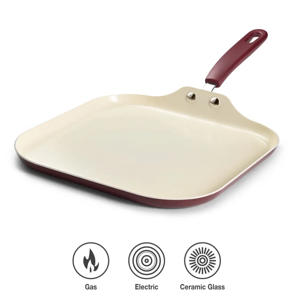 Ceramaware 11 Inch Ceramic Nonstick Square Griddle