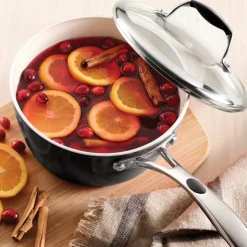 Ceramica Deluxe Ceramic Sauce Pan with Lid