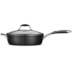 Ceramica Deluxe 11 Inch Ceramic Covered Deep Skillet - Black