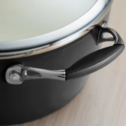 Ceramica Deluxe 11 Inch Ceramic Covered Deep Skillet - Black