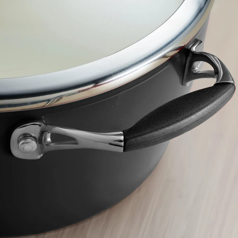 Ceramica Deluxe 11 Inch Ceramic Covered Deep Skillet - Black