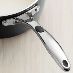 Ceramica Deluxe 11 Inch Ceramic Covered Deep Skillet - Black