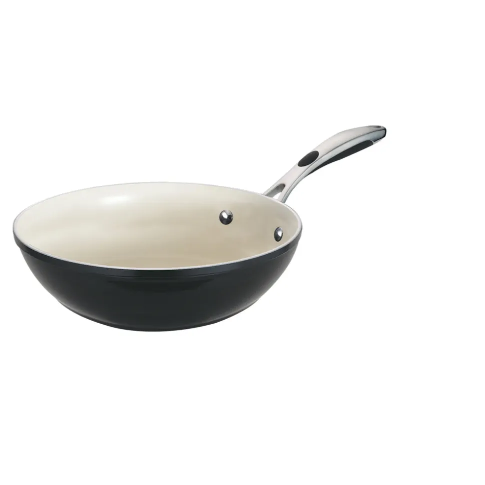 Ceramica Deluxe 11 Inch Ceramic Stir-Fry Pan