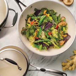 Ceramica Deluxe 11 Inch Ceramic Stir-Fry Pan
