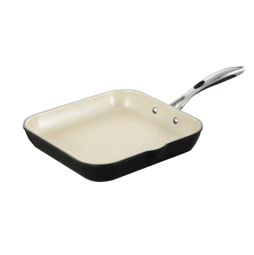 Ceramica Deluxe 11 Inch Ceramic Square Grill Pan