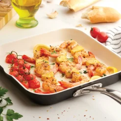 Ceramica Deluxe 11 Inch Ceramic Square Grill Pan