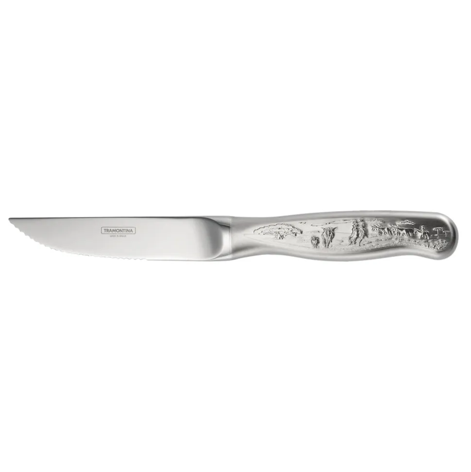 Churrasco BBQ 5 in Forged Embossed Steak Knife 4 Piece Set